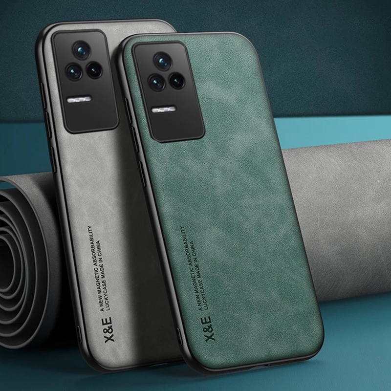 สําหรับ Xiaomi Poco F4 F3 F2 Pro X3 NFC X4 GT M3 M4 Pro 5G หรูหรากันกระแทกธุรกิจ Retro Soft Case Cover
