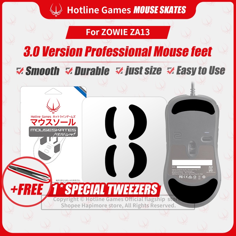 2 ชุด / 4 ชุด Hotline Gaming 3.0 Mouse Feet สเก็ตสําหรับ BenQ ZOWIE ZA13 Professional Mice ชุดอัพเกร