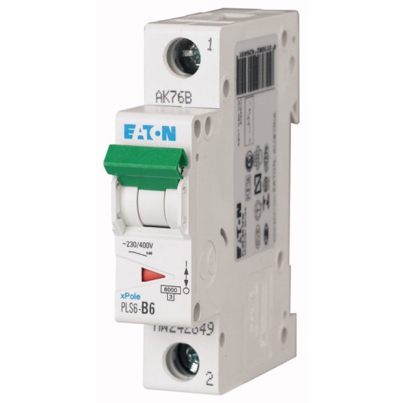 เบรคเกอร์ลูกย่อย EATON “PLS6-C6” (MCB) Miniature Breaker  อีตั้น