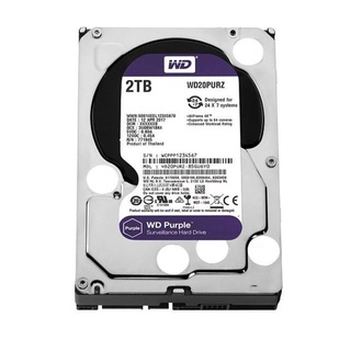 WD HD PURPLE 2TB AV CCTV 3.5"  HDD AV WD 2TB SATA3(6Gb/s) 256MB CACHE 3Y (new code)