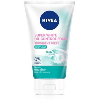 NIVEA นีเวีย ซุปเปอร์ ไวท์ ออยล์ คอนโทรล โฟม 100g NIVEA Super White Oil Control Foam