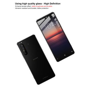 IMAK Sony Xperia 1 II ฟิล์มกระจกนิรภัย 9D คุ้มครองเต็มรูปแบบป้องกันหน้าจอ Tempered Glass Film