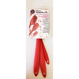 พร้อมส่ง พายซิลิโคน *NORPRO*  SILICONE SPATULAS, สีแดง 3 ขนาด