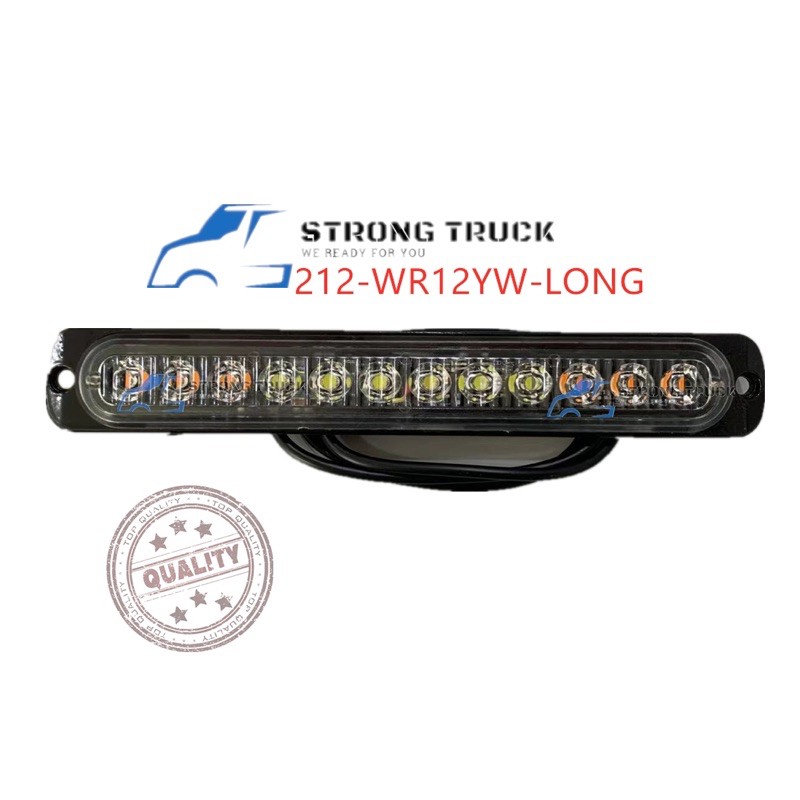 WARNING ไฟฉาย 12T สีเหลืองสีขาว 12-24V
