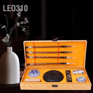 Leo310 Chinese Traditional Calligraphy Set Four Treasures of the Study Brush Pen/Ink/Paper/Inkstone