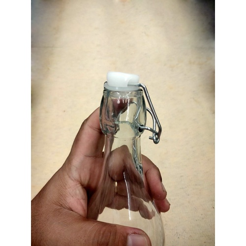 ขวดน้ำแบบจุกล๊อค ขนาด 1 ลิตร ขวดแก้วใส่น้ำ ฝาจุกล๊อค ใบหนาพิเศษ สวย ดูดี มีเก็บปลาย - รูปที่ 4