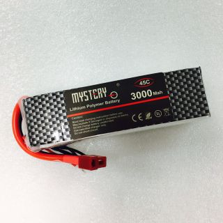 Mystery 3000mAh 14.8V. 45C แบตเตอรี่ลิโพ Lipo