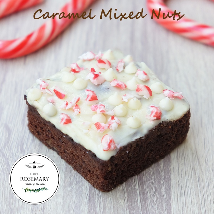 New!🎅🎄CHRISTMAS SNOW CANDY BROWNIE🎄🎅 คริสมาสสโนว์แคนดี-บราวนี่ส์แฟนซี⭐️ชิ้นใหญ่ ( 7.5x7.5 cm.) * ขั้