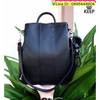 กระเป๋าเป้ KEEP   รุ่น Kyla backpack ใบนี้ มีสายสั้นหนังสำหรับสะพายไหล่ให้ด้วยคะ ++