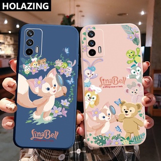 เคสโทรศัพท์มือถือ ขอบสี่เหลี่ยม ลาย LinaBell น่ารัก สําหรับ OPPO A16 A94 A53 A15 A12 AX7 A52 A72 A92 A74 A54 5G