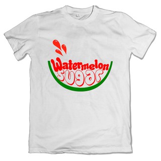 แฮร์รี่สไตล์แตงโมเสื้อพิมพ์น้ําตาล Unisex เสื้อยืดผู้หญิงผู้ชาย pwq