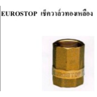 เช็ควาล์วทองเหลือง รุ่น ยูโรสต๊อป (EUROSTOP) ขนาด 1"