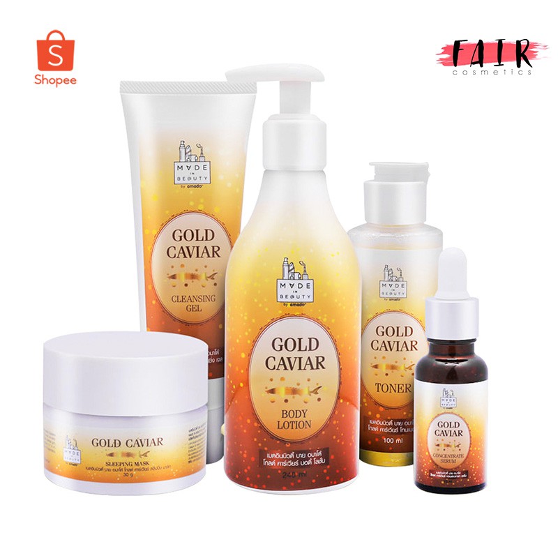 Made in Beauty Gold Caviar Premium Set [5 ชิ้น] by Amado