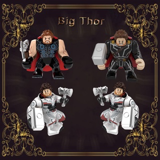 บล็อคตัวต่อ รูปภาพยนตร์ Big Thor Love and Thunder DIY ของเล่นเสริมการเรียนรู้ สําหรับเด็ก