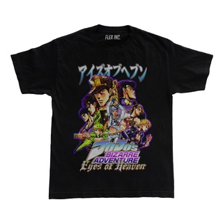 T-Shirtเสื้อยืด พิมพ์ลายอนิเมะ Jojo Bizarre Adventure Eyes of Heaven สําหรับผู้ชาย S-5XL
