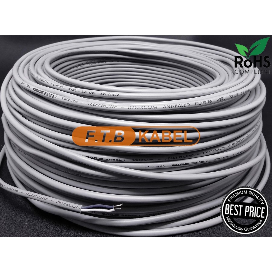 FTB RVV INTERKOM TELEPHONE CABLE 3x0.6mm 100M (3x0.6 3x0.6mm)