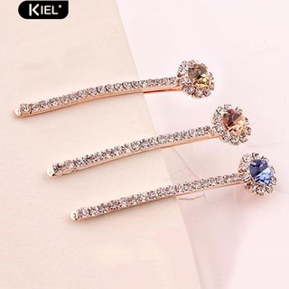 ‴1Pc ดอกทานตะวัน Rhinestone Hairpin หญิงด้านข้างผมคลิปเครื่องประดับ Headwear