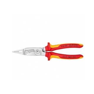 คีมปอกสายไฟ อเนกประสงค์ KNIPEX NO.13 86 200 Pliers For Electrical Installation VDE Factory Gera By Gear Garage