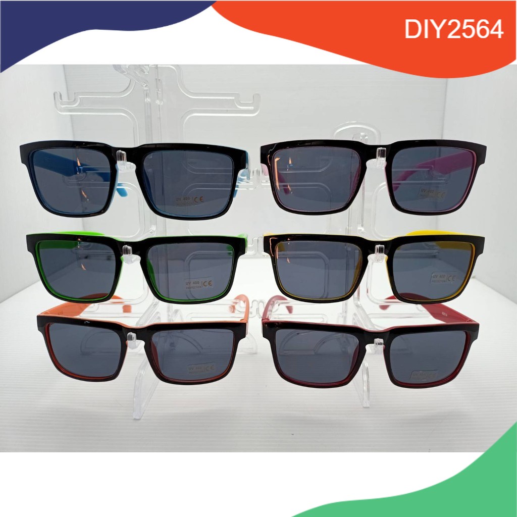 แว่นกันแดด กันUV400 แว่น2สี 8251A diy2564