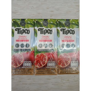 ทิปโก้ น้ำทับทิม 100% 200 มล. 6 กล่อง x 1 แพ็ค Tipco 100% Pomegranate Juice 200ml. Box 6 x 1 Pack