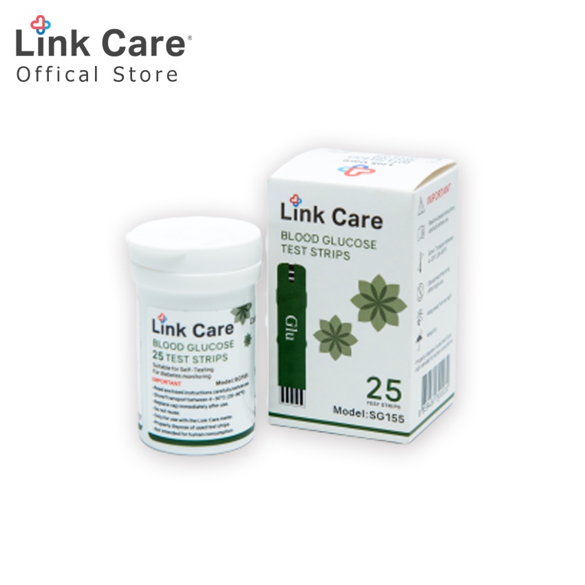 Link Care แผ่นตรวจน้ำตาล Blood Glucose Test Strip