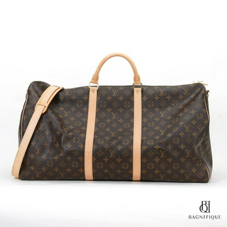 LOUIS VUITTON KEEP ALL 60 BROWN MONOGRAM EBENE CANVAS GHW