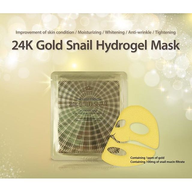24K Gold Snail Hydrogel Mask