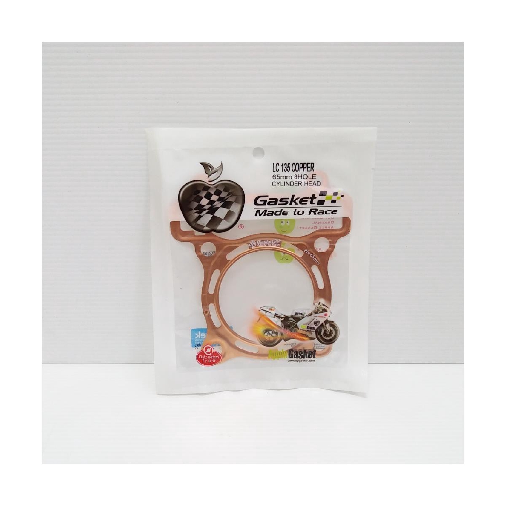 CYLINDER HEAD GASKET (RACING) – LC135 65MM (COPPER)(APPLE)