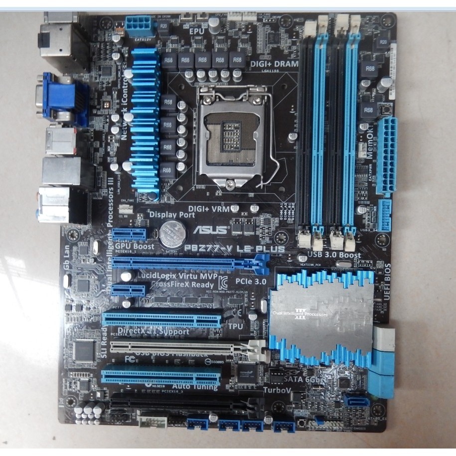 Used Asus P8z77 V Le Plus Motherboard Lga 1155 Z77 Overclocking Hdmi Dvi Vga Dp Atx Native Usb3 0 Sata3 Supports I7 I5 I3 ลดเหล อ 2 480