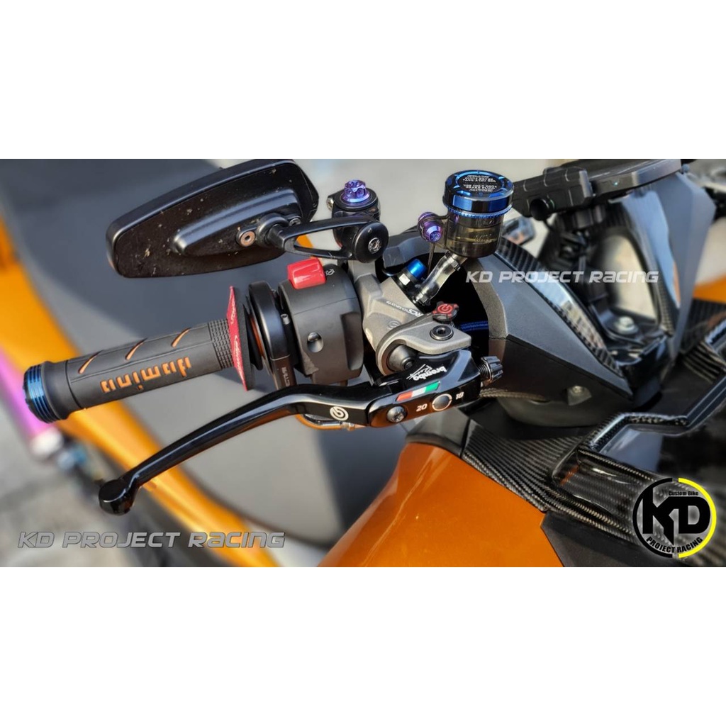 Brembo ข้างซ้าย 16+17,19 RCS Corsa Corta แท้ รวมกระปุก สวิทไฟเบรค ลวดยึดกระปุก ครบ - รูปที่ 6