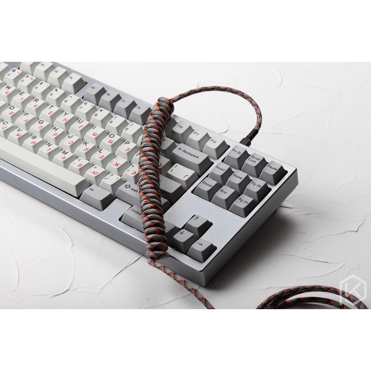 แป้นพิมพ์：nylon coiled Cable wire Mechanical Keyboard GH60 USB cable ...