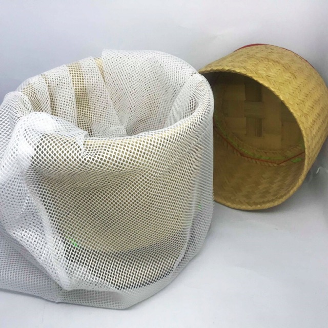 ถุงผ้าตาข่าย(N01)ใหญ่พิเศษ ถุงผ้ารองกระติกข้าวเหนียว/ผ้ารองหวดข้าวเหนียว รองหม้อ นึ่งข้าวเหนียว*พร้อมส่งทุกขนาด