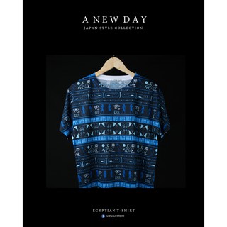 A NEW DAY 107  เสื้อลายสักสไตล์ญี่ปุ่น สกรีนเต็มตัว ลายอักษร อียิป ใส่ได้ทั้ง หญิง และ ชาย