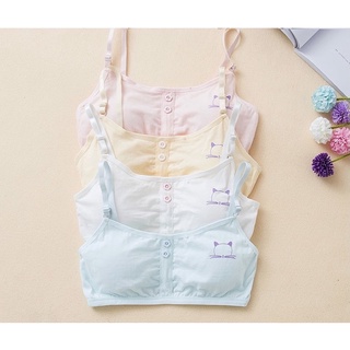 เสื้อซับในเด็กหญิง J01 (มีฟองน้ำ ถอดได้) สายเดี่ยวสวมใส่