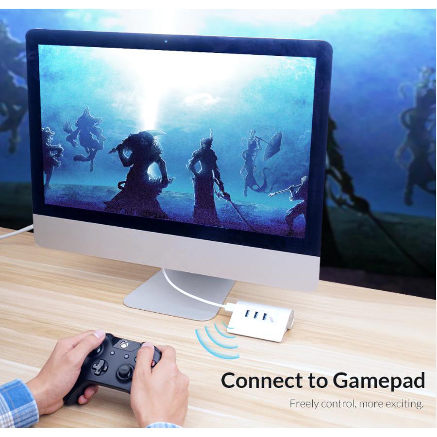 ORICO Bluetooth 5.0 Dongle - ตัวรับสัญญาณจอย Ps5,Ps4,Xbox Series X,Xbox One, อุปกรณ์ไอที