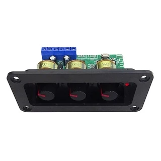 แอมป์จิ๋วบลูทูธ Bluetooth5.0 ช่องซ้ายและขวา 2×20W ปรับเสียงเบสสูงและต่ำ 12V-18V 3A บอร์ดขยายเสียงดิจิตอล