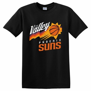 เสื้อยืด ผ้าฝ้าย 100% ราคา เสื้อยืด แบบนิ่ม พิมพ์ลาย Phoenix Suns City Edition The Valley Story Nba 2022Size S-5XL