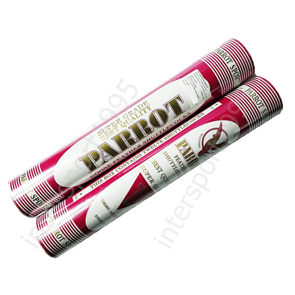 (พร้อมส่ง)ลูกแบดมินตัน ลูกแบด ลูกขนไก่ นกแก้ว รุ่น SUPER (12ลูก/1หลอด)