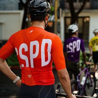 เสื้อปั่นจักรยาน CSPD CONCEPT SPEED เสื้อปั่นจักรยานผู้ชาย Areo 3 กระเป๋าด้านหลัง ซิปเต็ม หลากสี