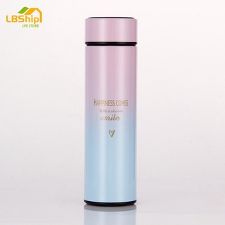 Lbship THERMOS 500ML สมาร์ทกระติกน้ำกระติกน้ำร้อน LED อุณหภูมิดิจิตอล แสดงผล สแตนเลสแก้วกาแฟความร้อน