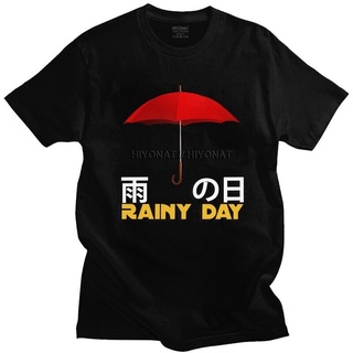 ขายดี!เสื้อยืดผ้าฝ้าย 100% แขนสั้น พิมพ์ลายร่ม ตุ๊กตาฝน วันฝนตก สําหรับผู้ชาย 2022S-5XL