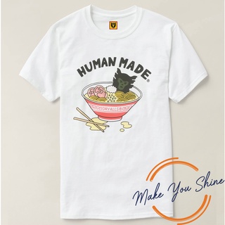 เสื้อยืดแขนสั้น พิมพ์ลาย PRIA Kaos Kaos Human Made Alls Ramen สไตล์ญี่ปุ่น สําหรับผู้ชาย และผู้หญิง