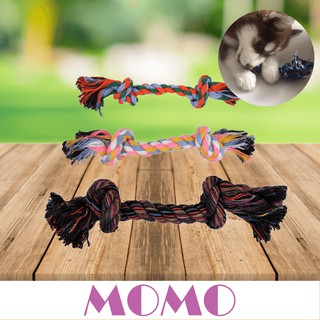 MOMO ของเล่นสุนัข เชือกกัดสุนัข เชือกขัดฟันเชือกยาว Pet Rope Toy