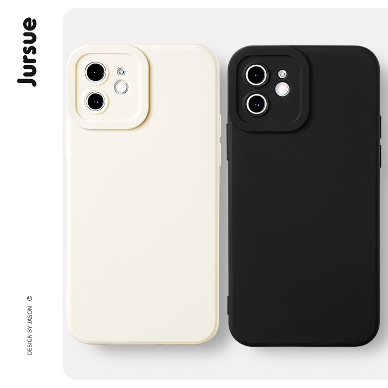 JURSUE คู่น่ารักตลกกันกระแทกกรณีโทรศัพท์อ่อนสําหรับ iPhone 17 Air 16 15 14 13 12 11 Pro Max SE 2020 X XR XS 8 7 ip 6S 6 Plus XYH2186