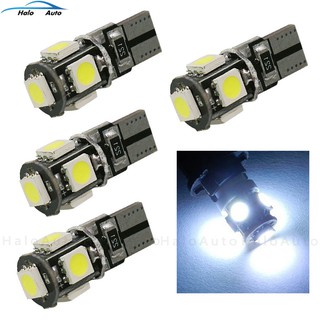 หลอดไฟ LED CANBUS 5SMD 5050 T10 194W 5W 501 แสงไฟสีขาว สำหรับรถยนต์