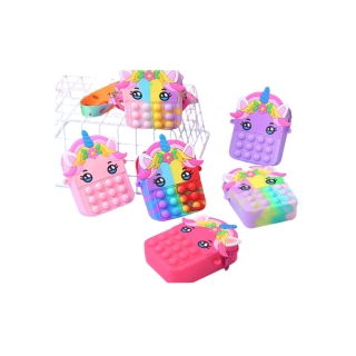 โปรโมชั่น : pop it กระเป๋าสะพายข้าง ลายยูนิคอร์น เพื่อการเรียนรู้ สําหรับเด็ก