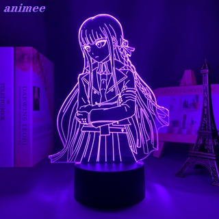 โคมไฟตั้งโต๊ะ Led ลายอนิเมะ Danganronpa V3 Kyoko Kirigiri 3d สําหรับตกแต่งห้องนอน ของขวัญวันเกิด V3+W*Y