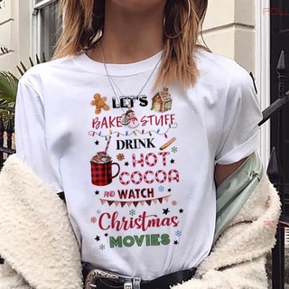 Funny Christmas Movie T Shirt Women Fashion Christmas Cute Tee Top New Kawaii Shirts xmas