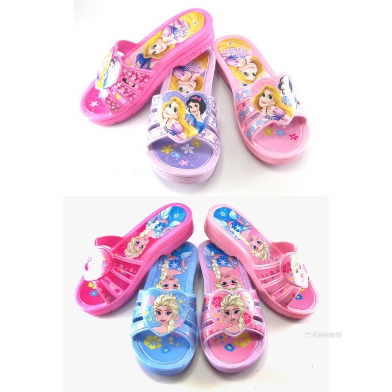 ⭐️พร้อมส่ง⭐️รองเท้าเเตะเด็ก ลาย Princesses ของเเท้ใส่ลุยน้ำได้