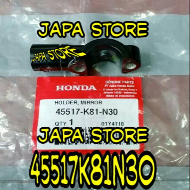45517K81N30 ที่วางกระจกมองหลัง Vario 150 2018 ที่วางกระจกมองหลัง Vario 125 2018 ที่วางกระจกมองหลัง h